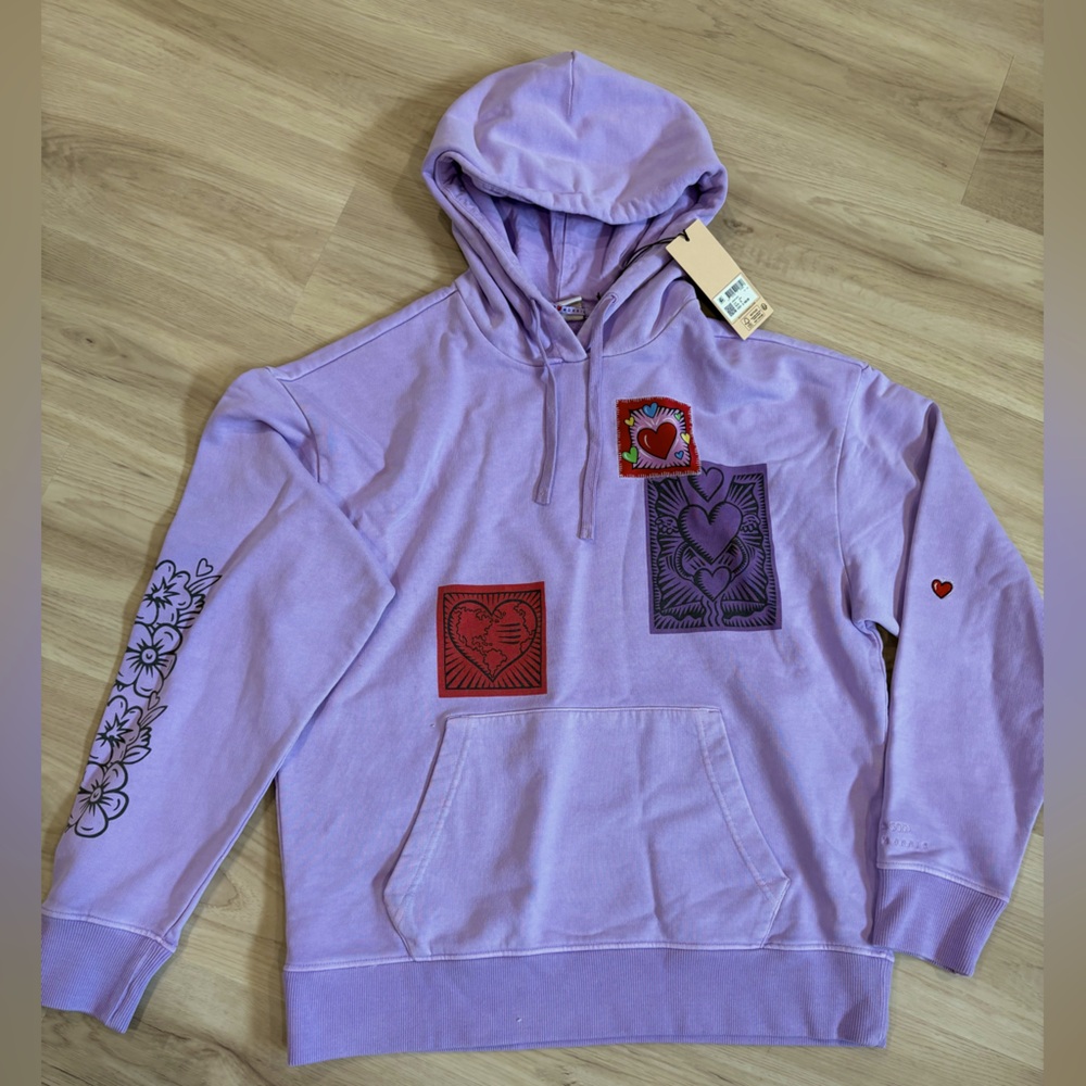 Scotch & Soda x Burton Morris Heart Printed Hoodie, size S